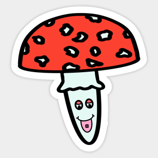 Trippy Amanita Muscaria Sticker